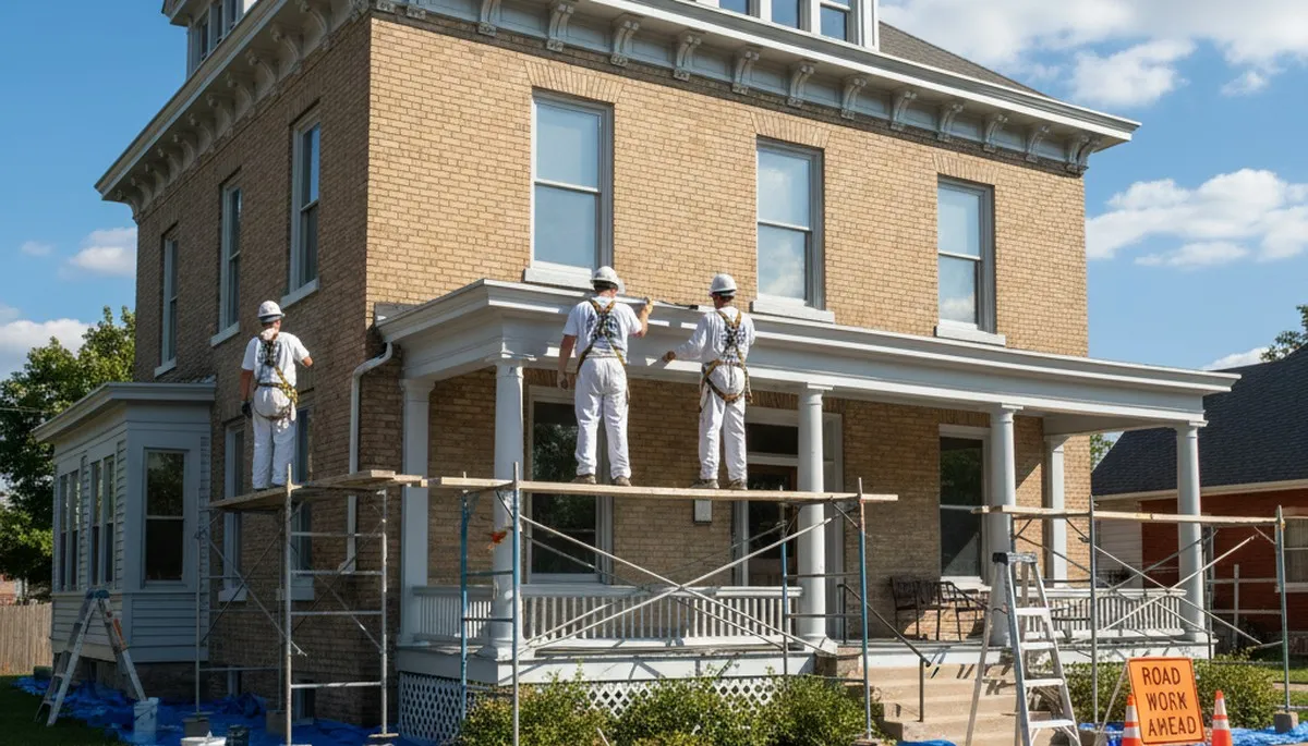 Professional painters in Bloomington, IL providing interior and exterior painting services