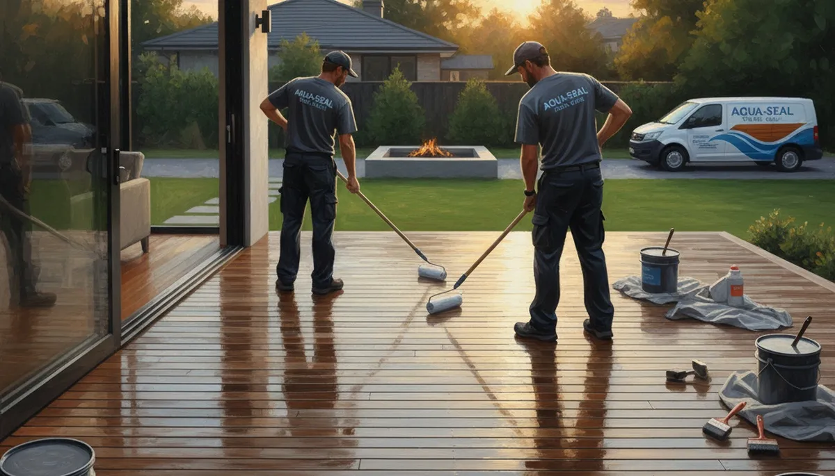 Bloomington, IL deck sealing by Bloomington Paint Pros to protect wood from weather and wear